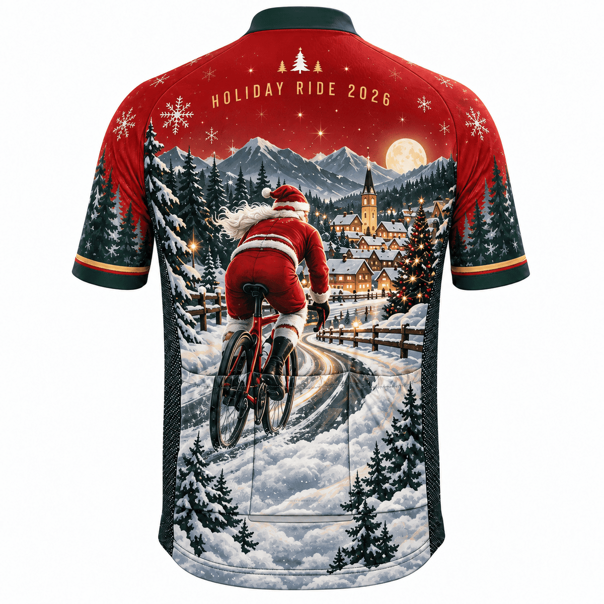 Personalized Santa Road Cyclist Christmas Cycling Jersey & Kit
