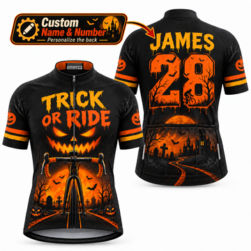 Personalized Trick or Ride Halloween Cycling Jersey & Kit