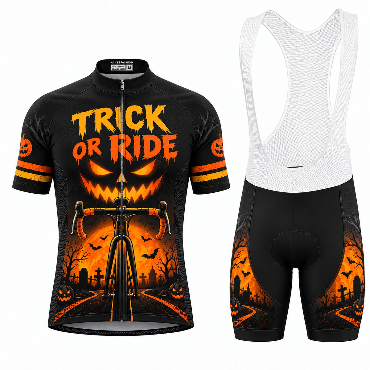 Personalized Trick or Ride Halloween Cycling Jersey & Kit