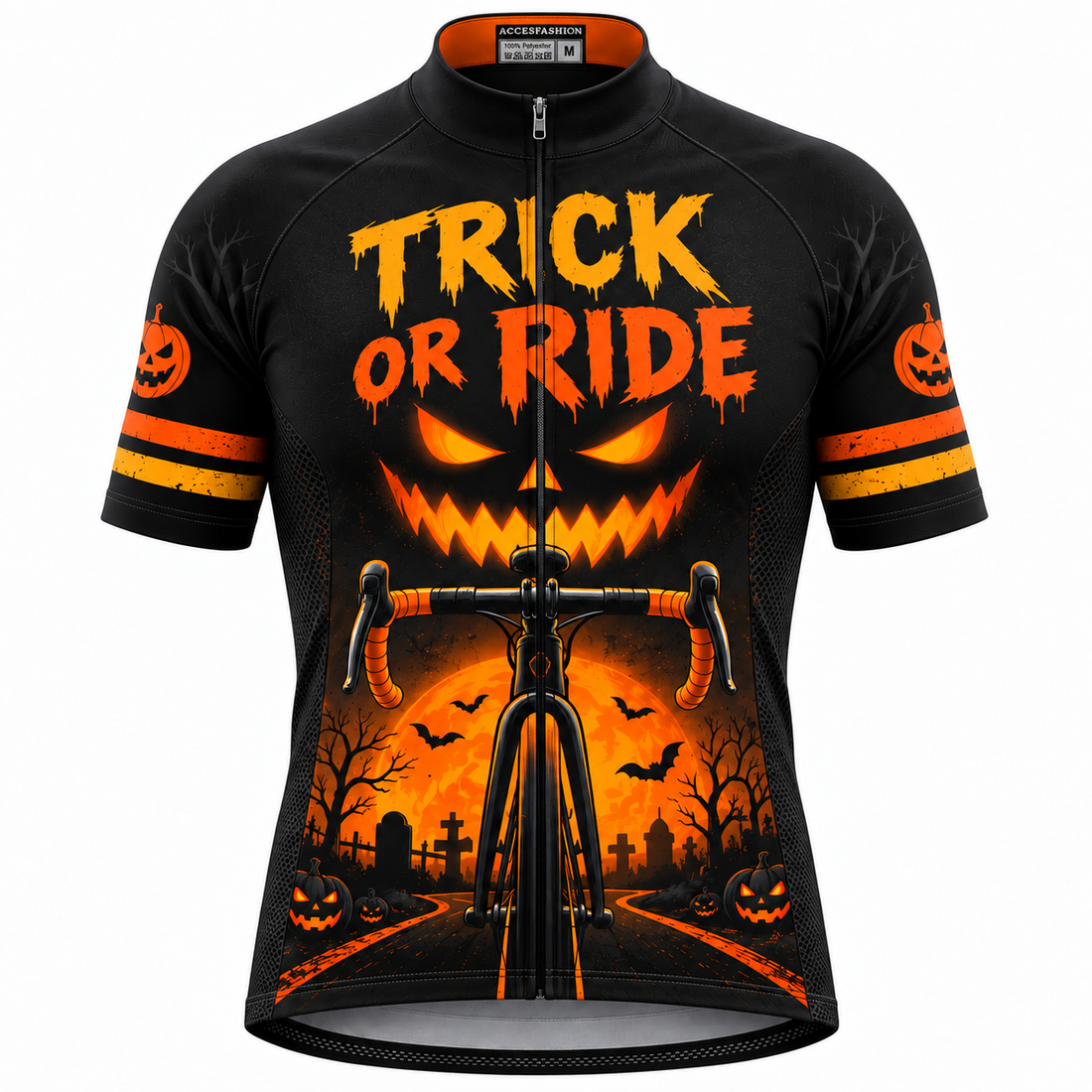 Personalized Trick or Ride Halloween Cycling Jersey & Kit