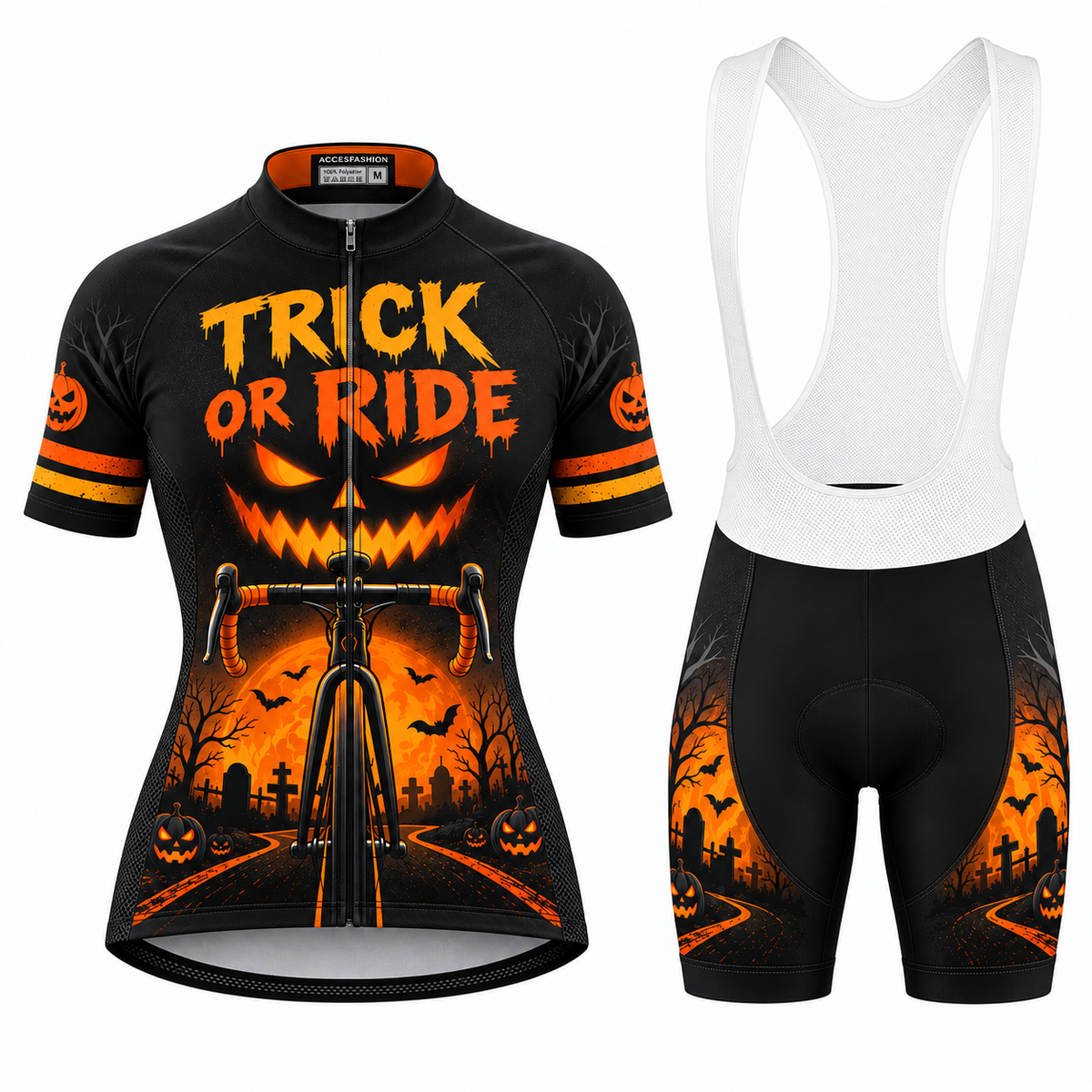 Personalized Trick or Ride Halloween Cycling Jersey & Kit