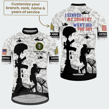 Men’s Veteran I Served My Country Cycling Jersey & Kit