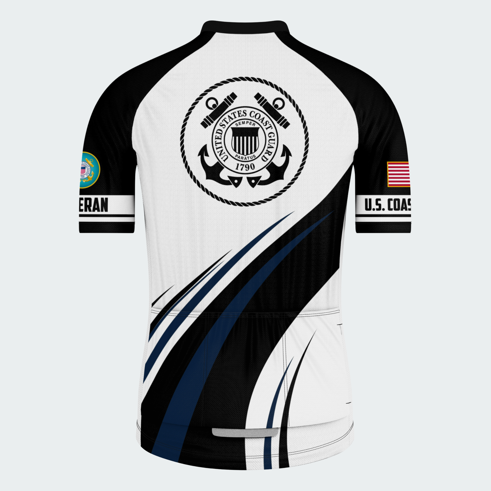 Men’s Personalized U.S. Coast Guard Proudly Served Cycling Jersey & Kit