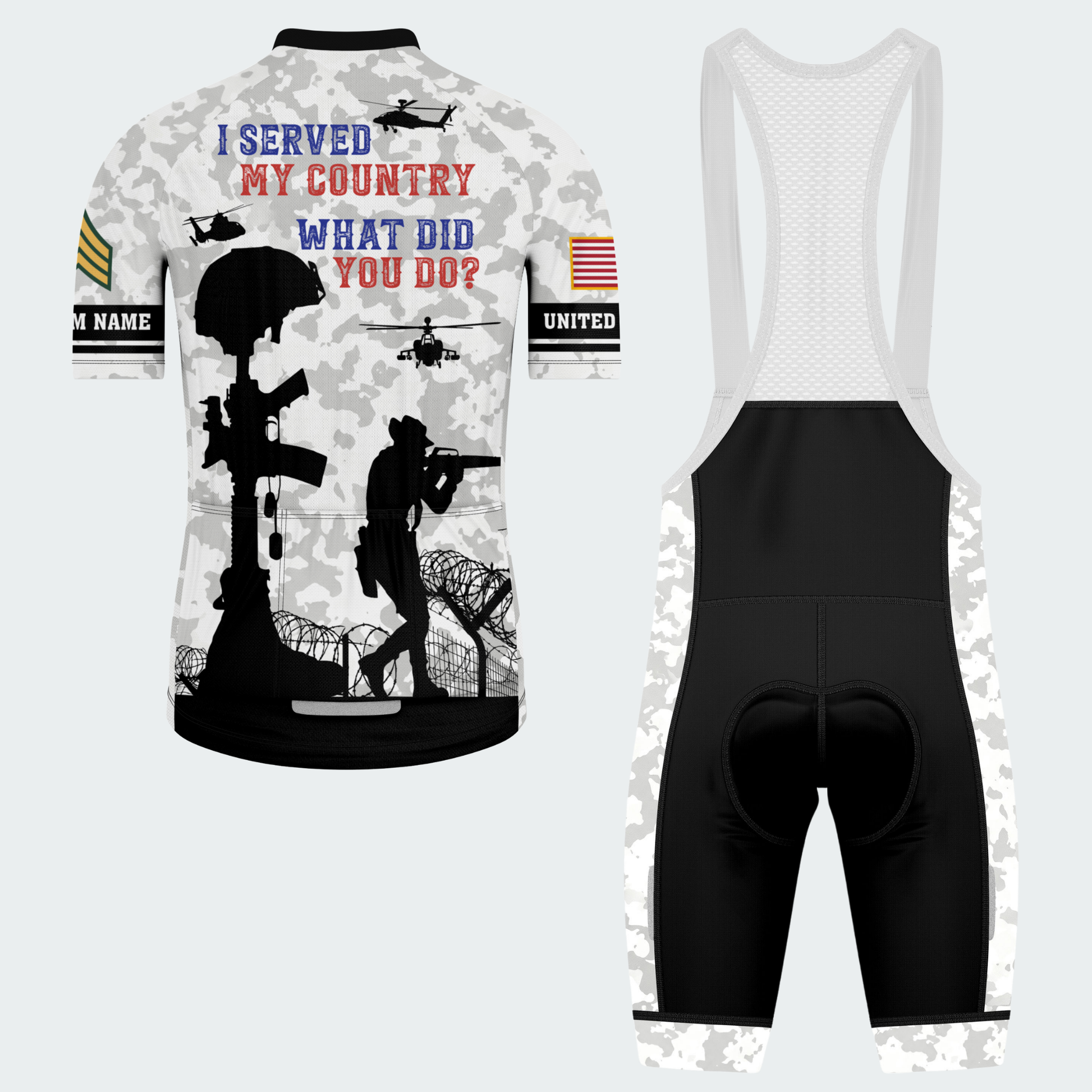 Men’s Veteran I Served My Country Cycling Jersey & Kit