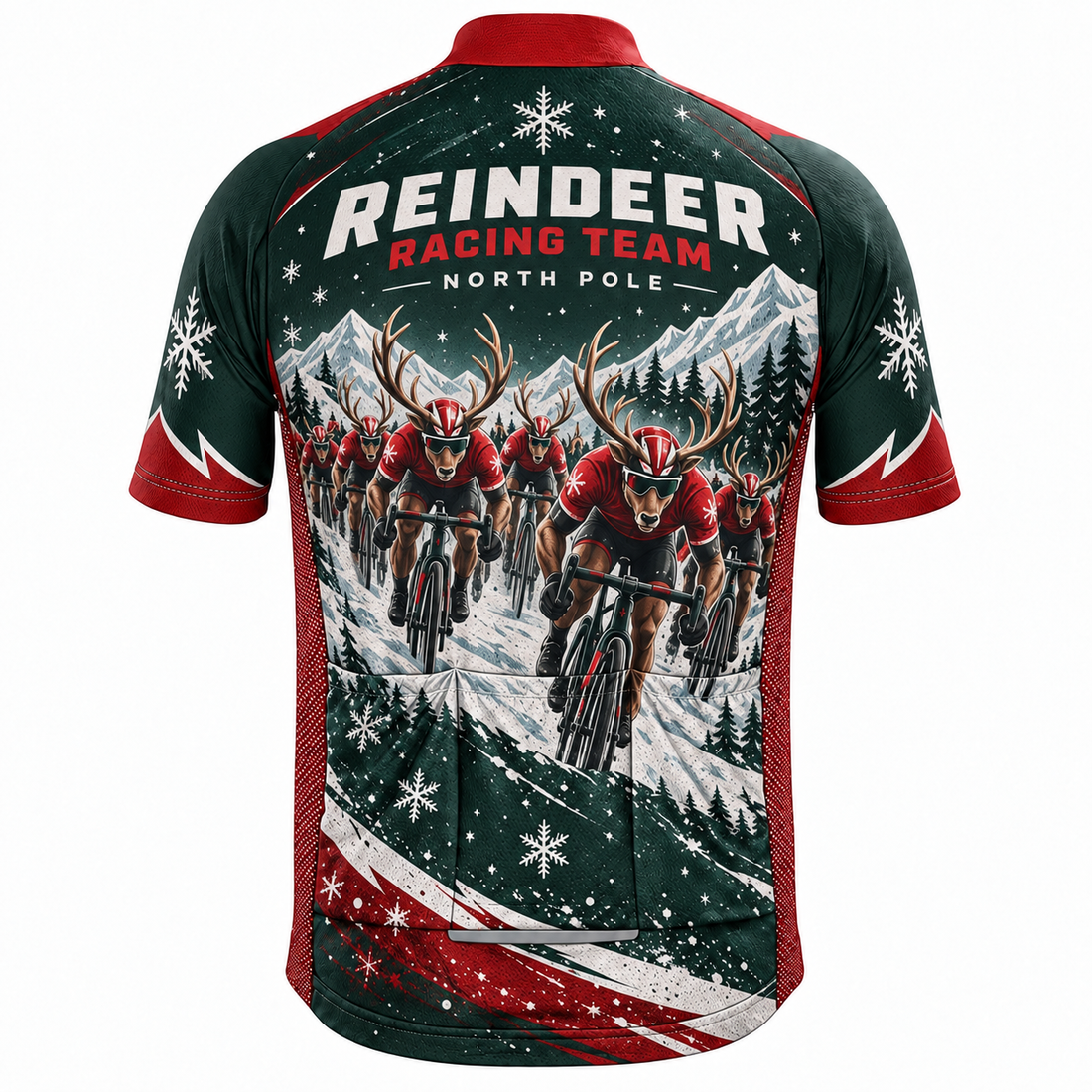 Reindeer Racing Team North Pole Christmas Cycling Jersey & Kit