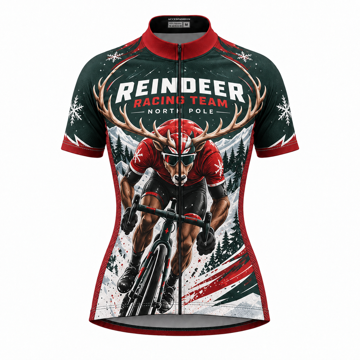 Reindeer Racing Team North Pole Christmas Cycling Jersey & Kit