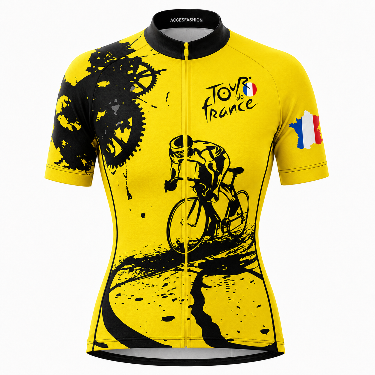 Tour De France Inspired Yellow Cycling Jersey Kit