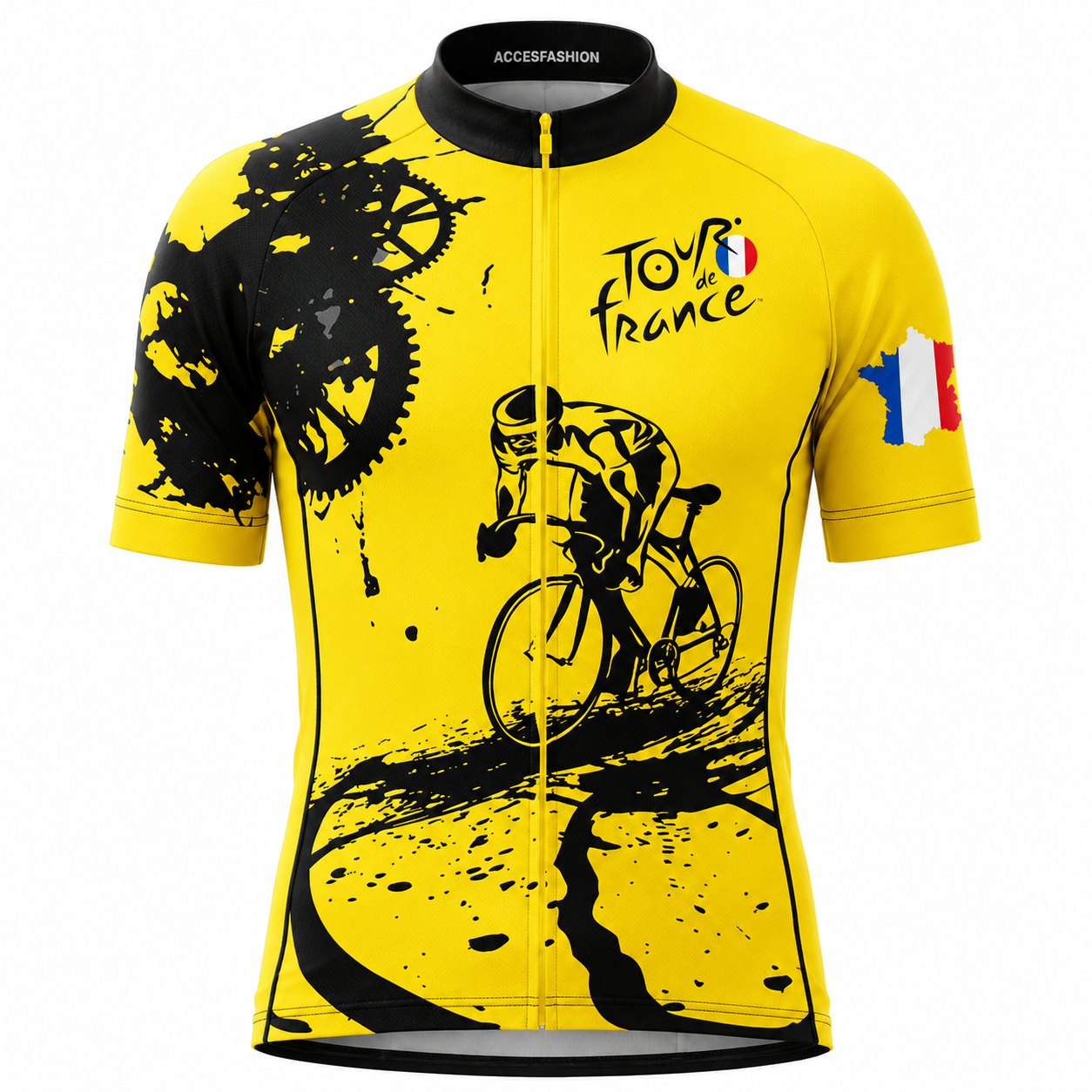 Tour De France Inspired Yellow Cycling Jersey Kit