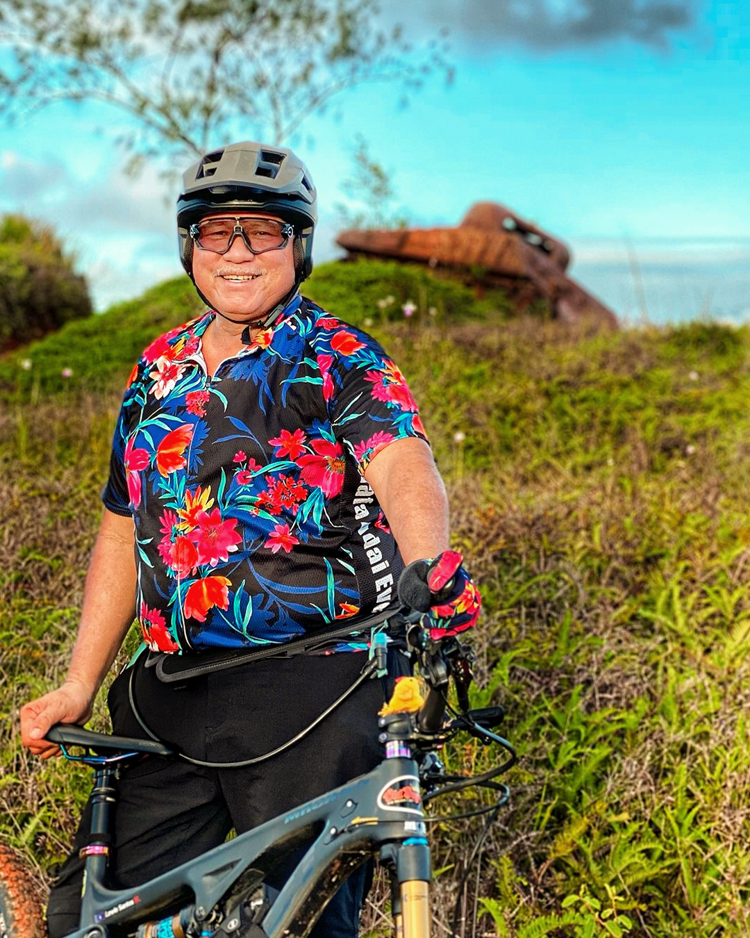 Men's Tropical Bloom Short Sleeve Cycling Jersey