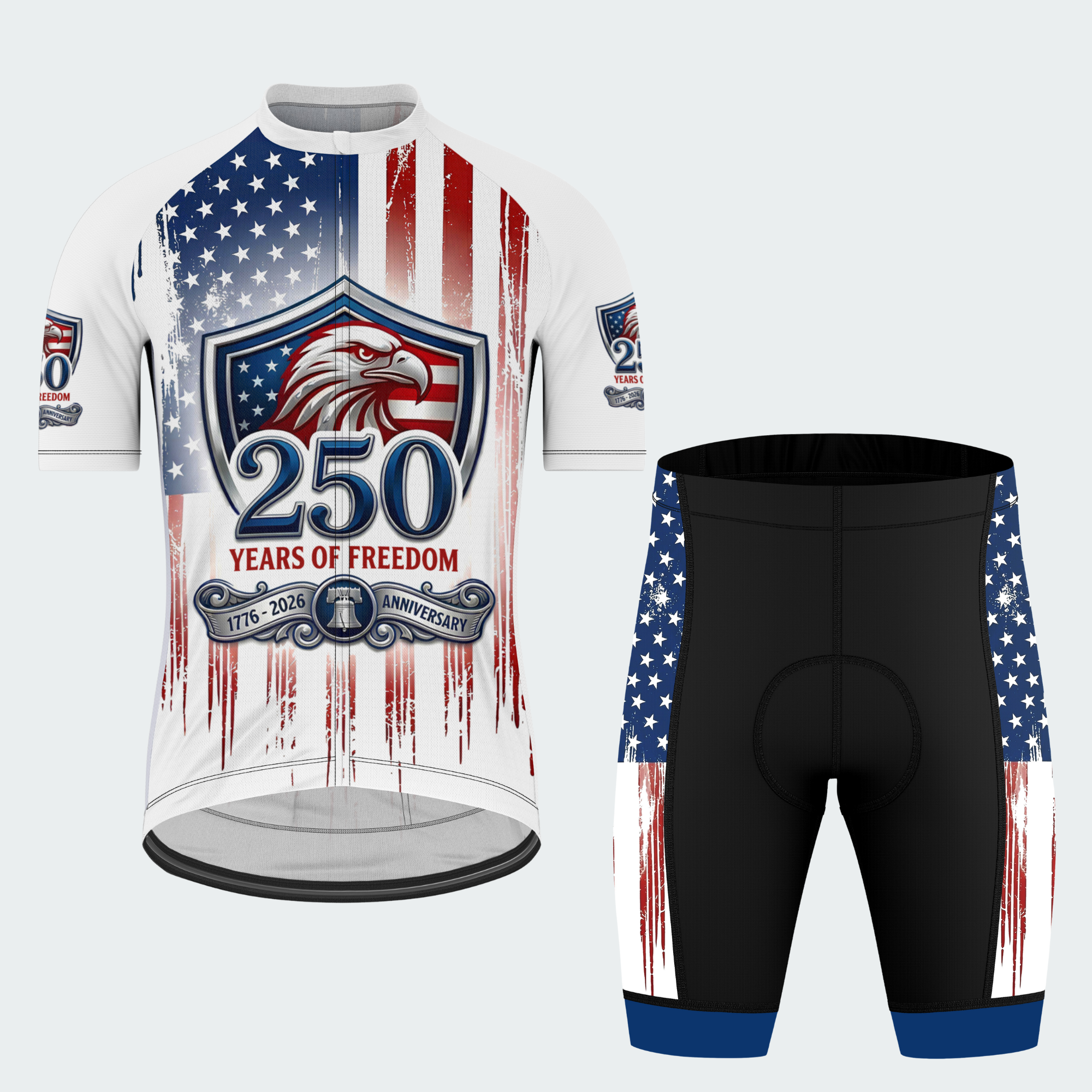 Men’s American Pride USA Heritage Shield 250 Regular Fit Cycling Kit