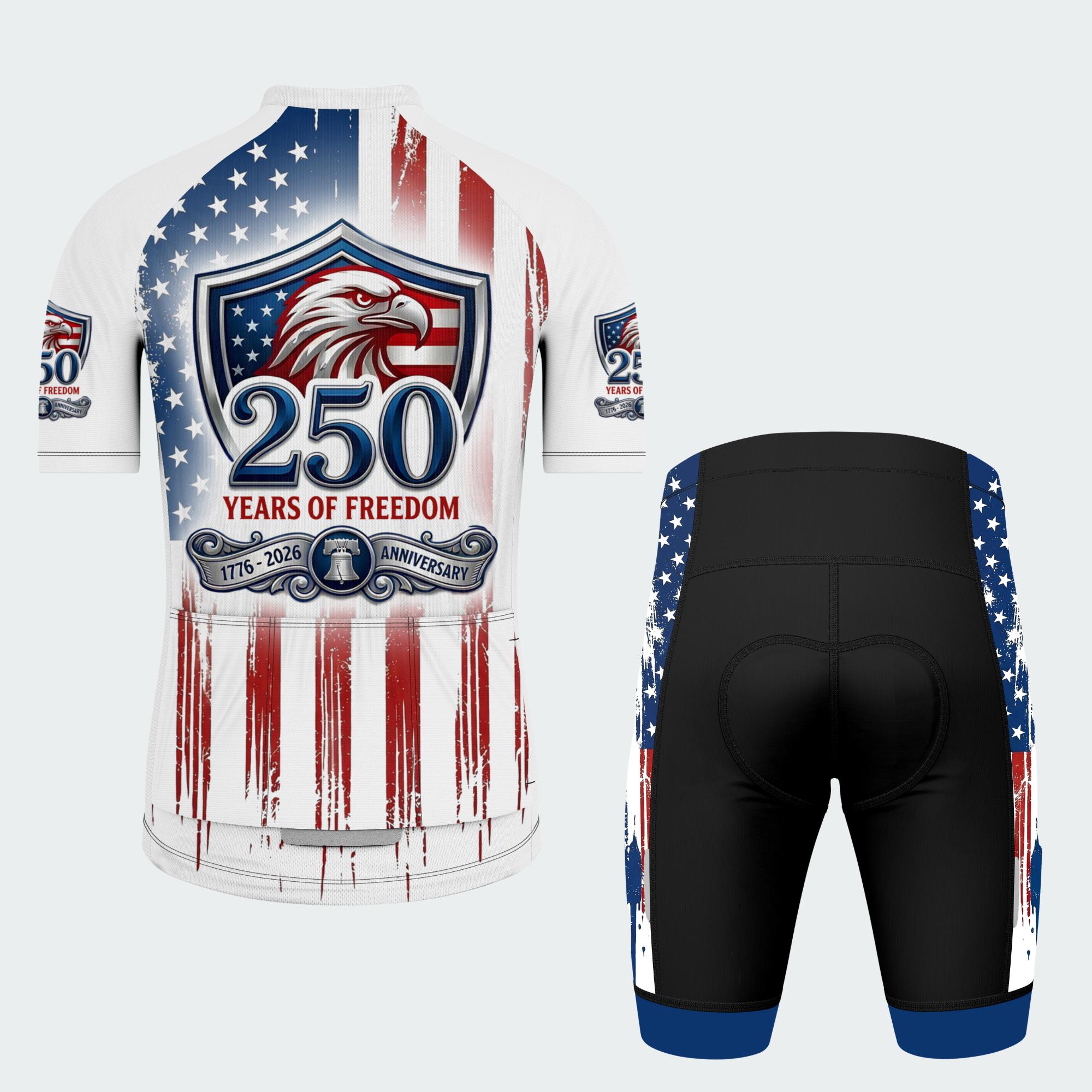 Men’s American Pride USA Heritage Shield 250 Regular Fit Cycling Kit