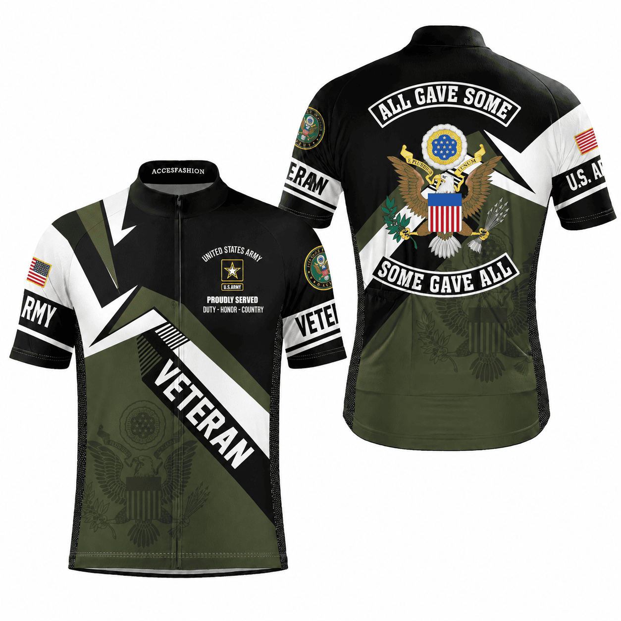 U.S. Military Veteran Cycling Jersey & Kit –  Honor Duty Pride