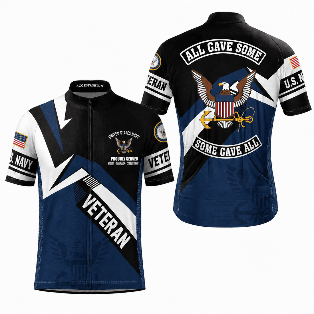 U.S. Military Veteran Cycling Jersey & Kit –  Honor Duty Pride