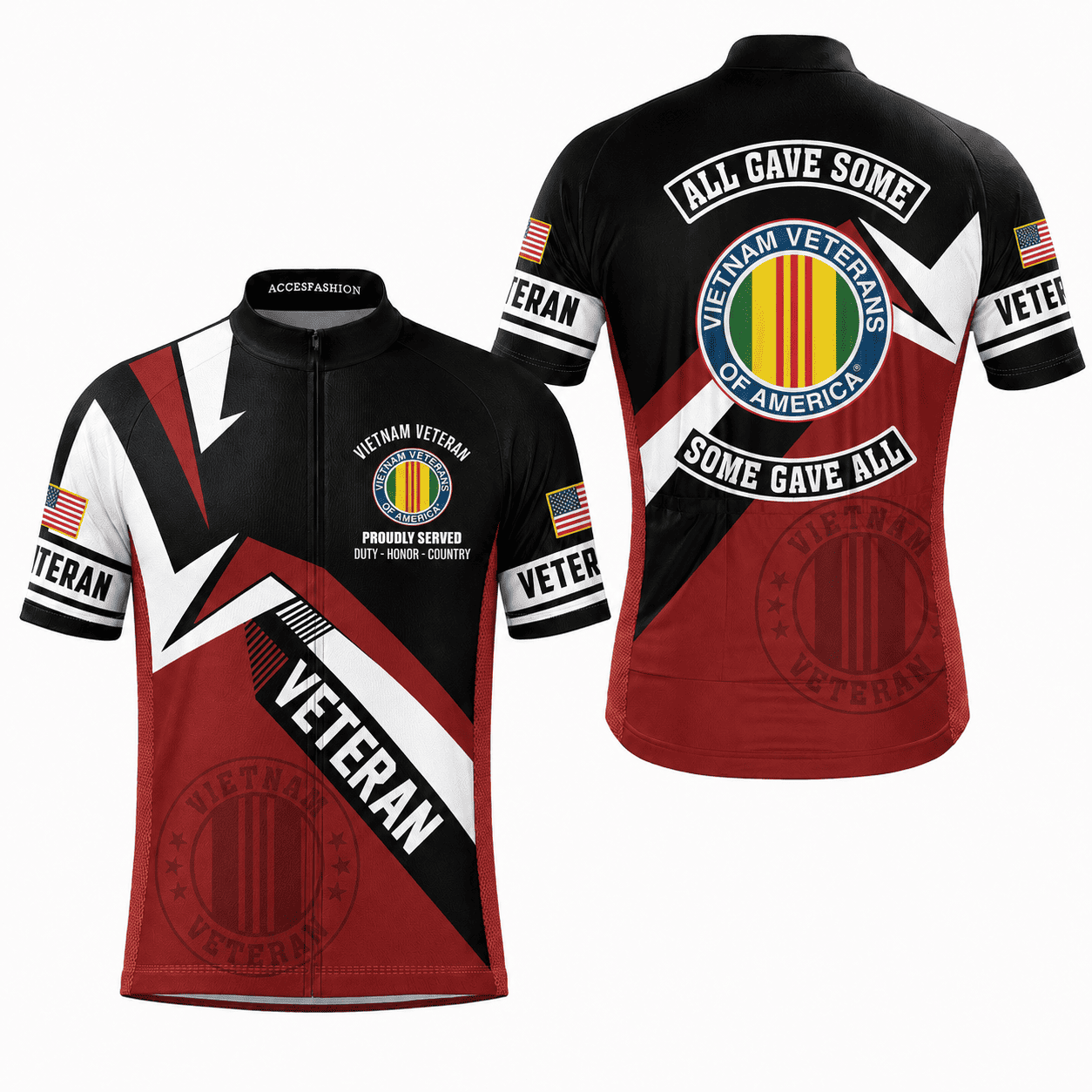 U.S. Military Veteran Cycling Jersey & Kit –  Honor Duty Pride