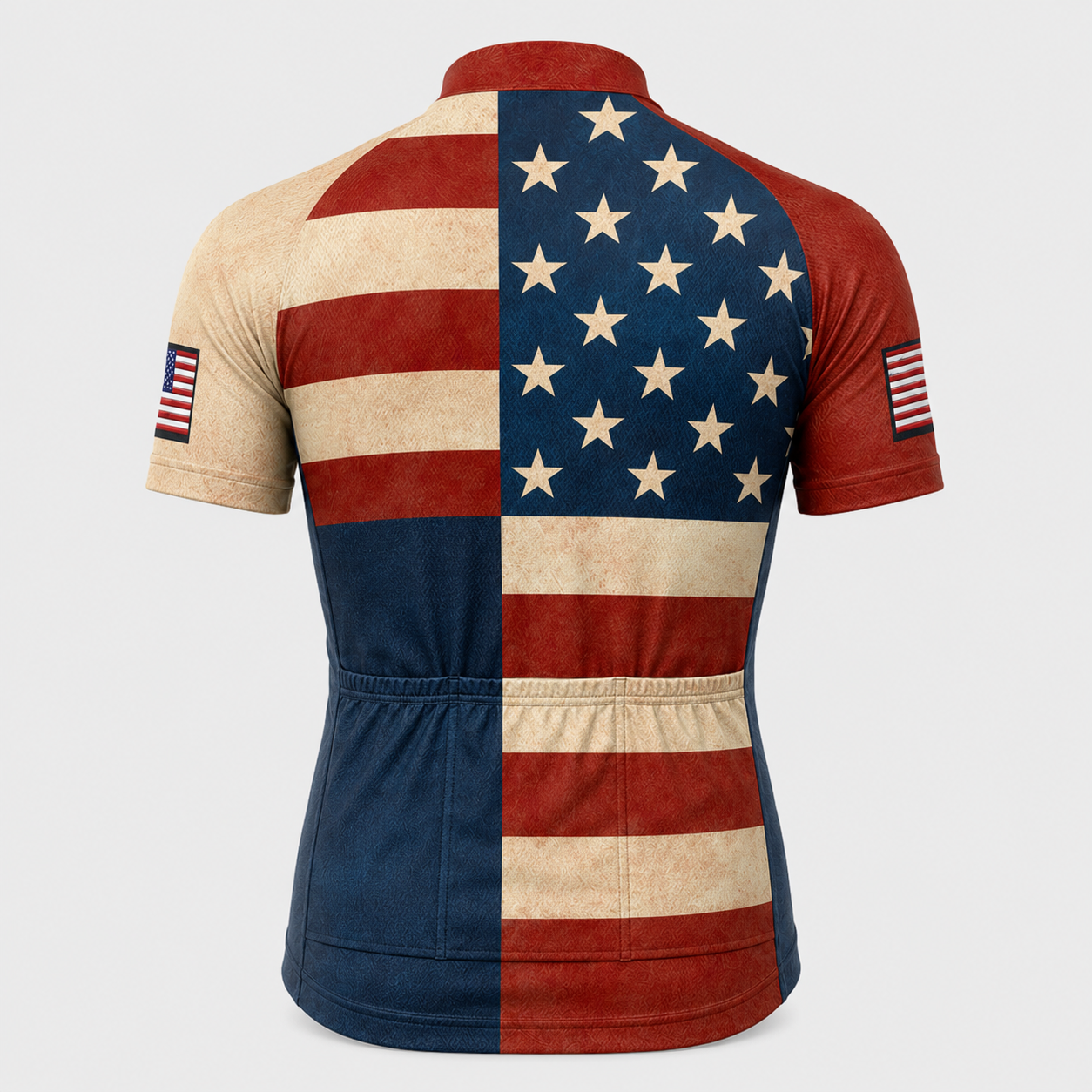 Men’s USA 250th Anniversary Cycling Jersey – Patriotic American Flag Design