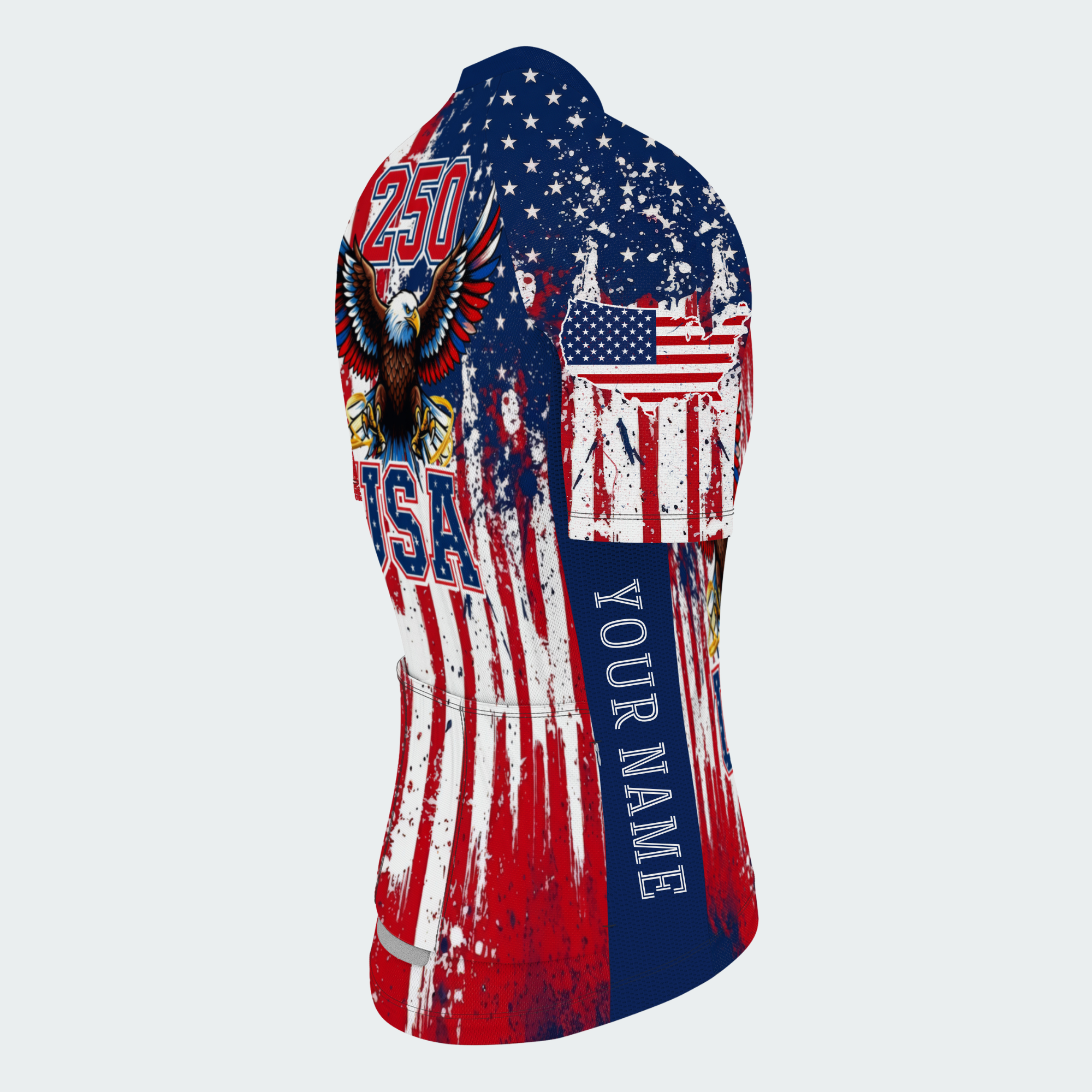 Men’s American Pride USA Freedom Eagle Spirit 250 Regular Fit Cycling Kit