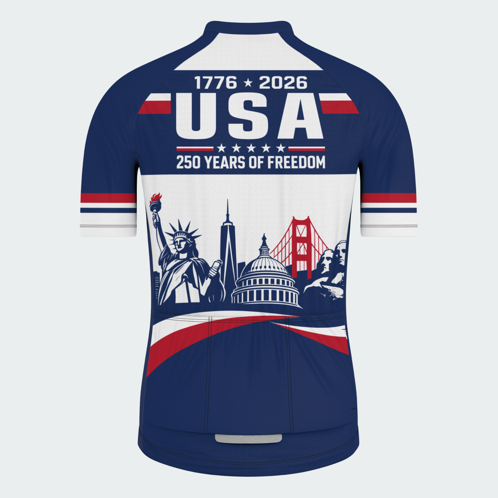 Men’s American Pride USA American Landmark Legacy 250 Regular Fit Cycling Kit