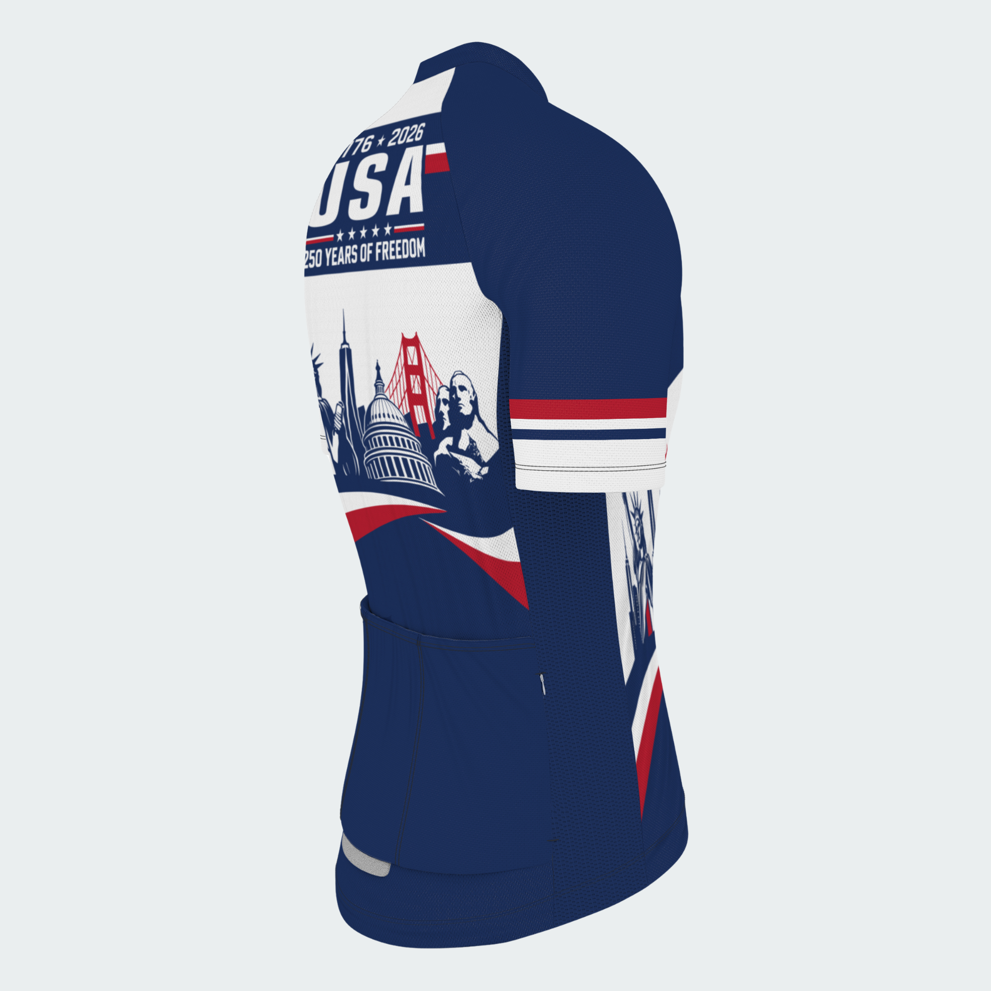 Men’s American Pride USA American Landmark Legacy 250 Regular Fit Cycling Kit