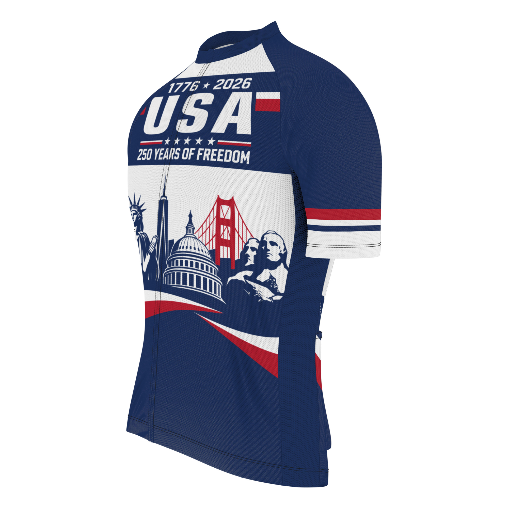 Men’s American Pride USA American Landmark Legacy 250 Regular Fit Cycling Kit