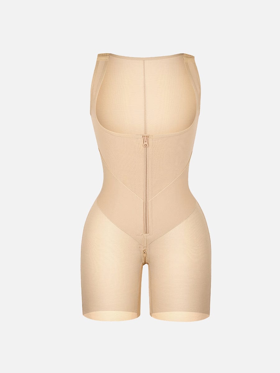 U-Shaped Chest Support Waist Control Peach Butt Post Surgery Full Body Shapewear