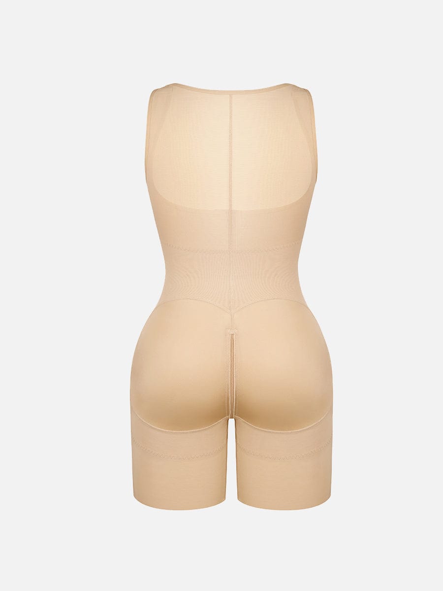 U-Shaped Chest Support Waist Control Peach Butt Post Surgery Full Body Shapewear