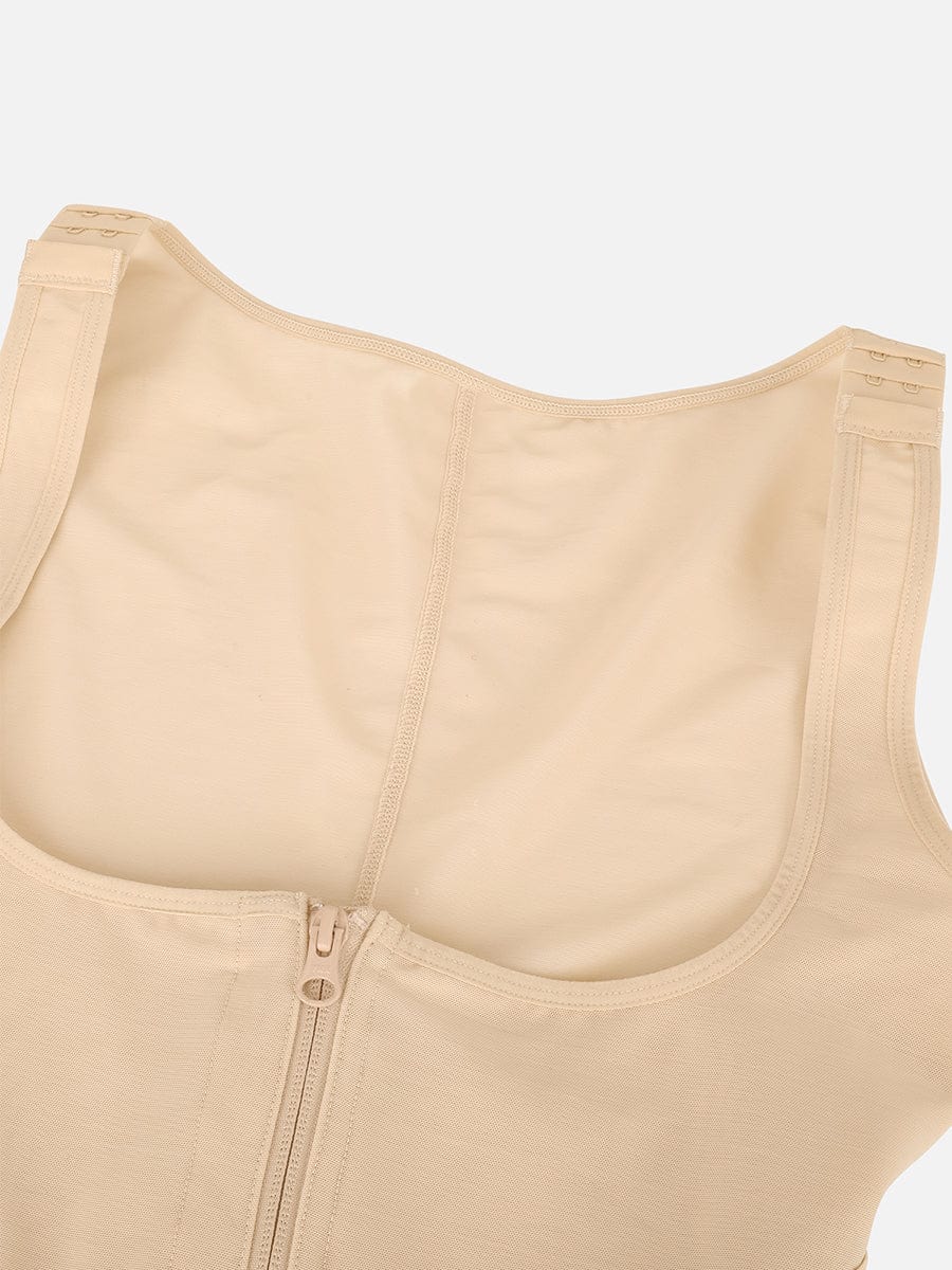 U-Shaped Chest Support Waist Control Peach Butt Post Surgery Full Body Shapewear