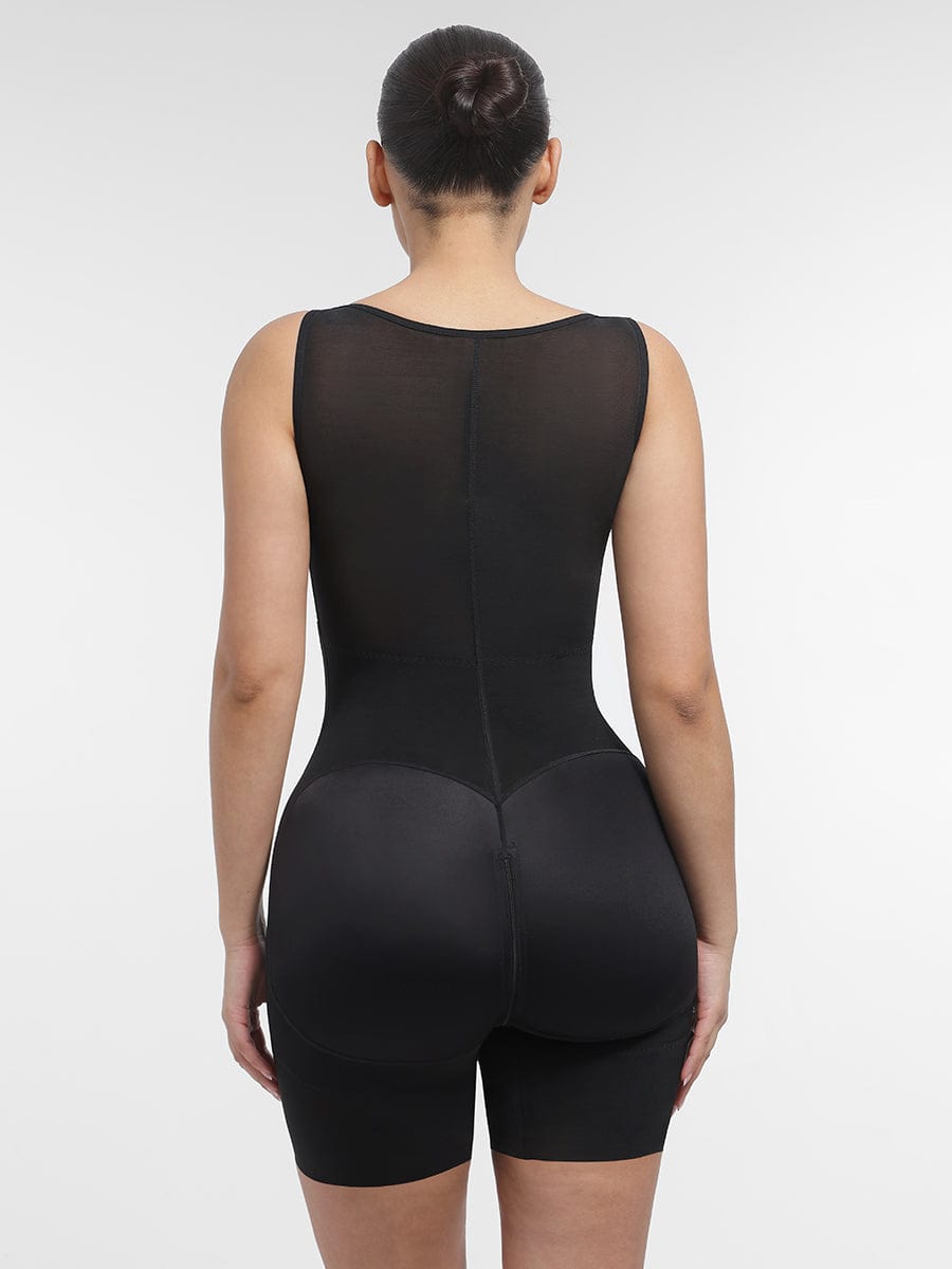 U-Shaped Chest Support Waist Control Peach Butt Post Surgery Full Body Shapewear