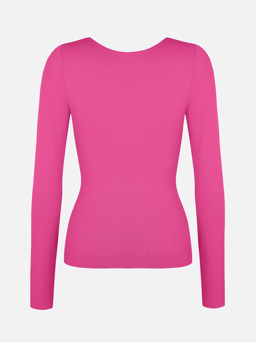 Seamless Diamond Neck Bust Support Waist and Tummy Control Shaping Top