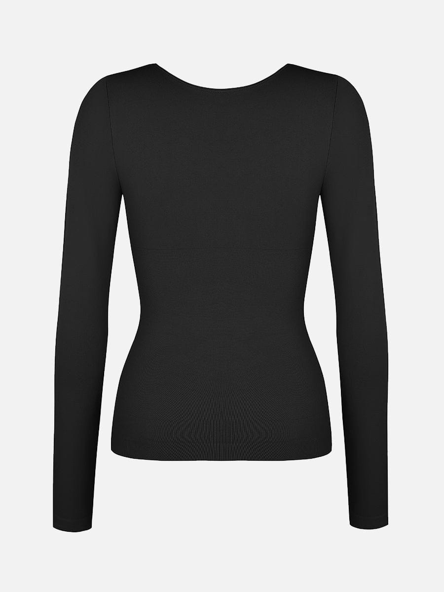 Seamless Diamond Neck Bust Support Waist and Tummy Control Shaping Top