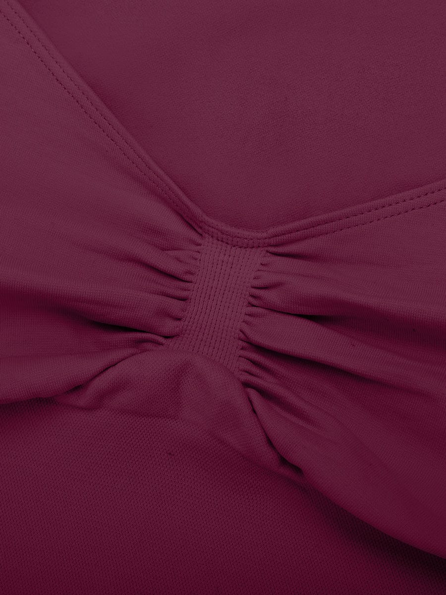 Seamless Diamond Neck Bust Support Waist and Tummy Control Shaping Top