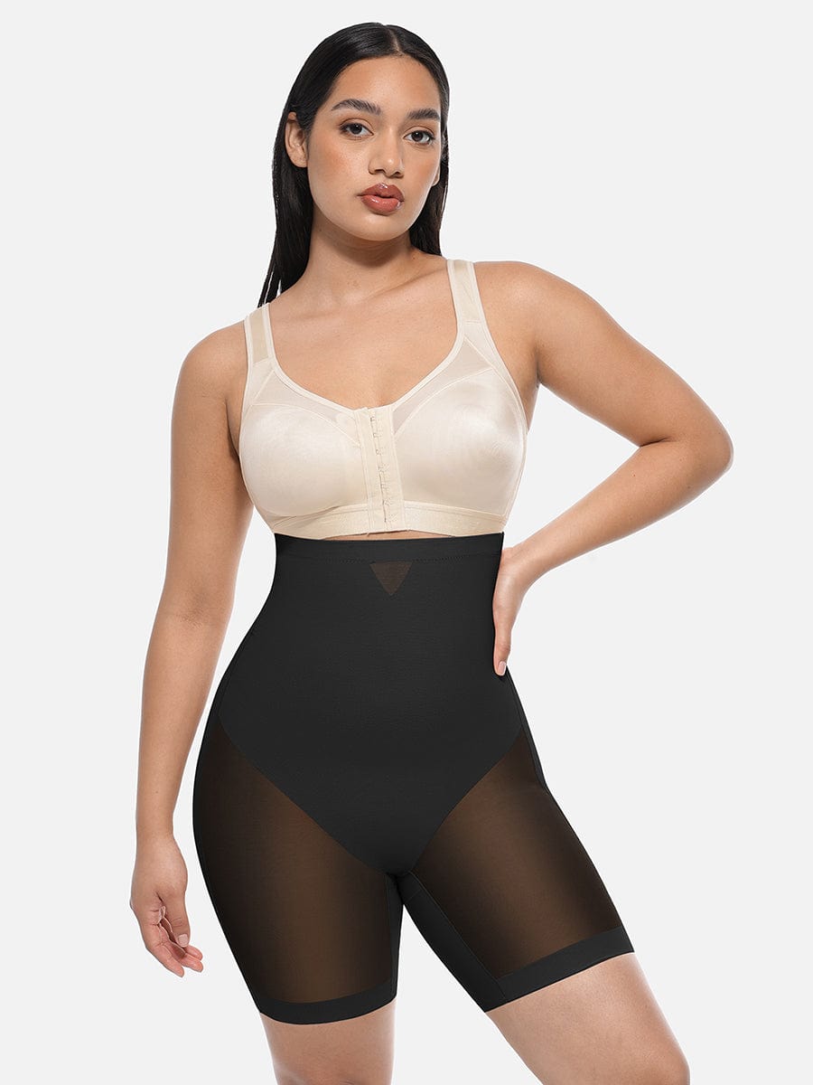 High-Waisted Butt Lift & Slimming Mid-Thigh Shaper Shorts