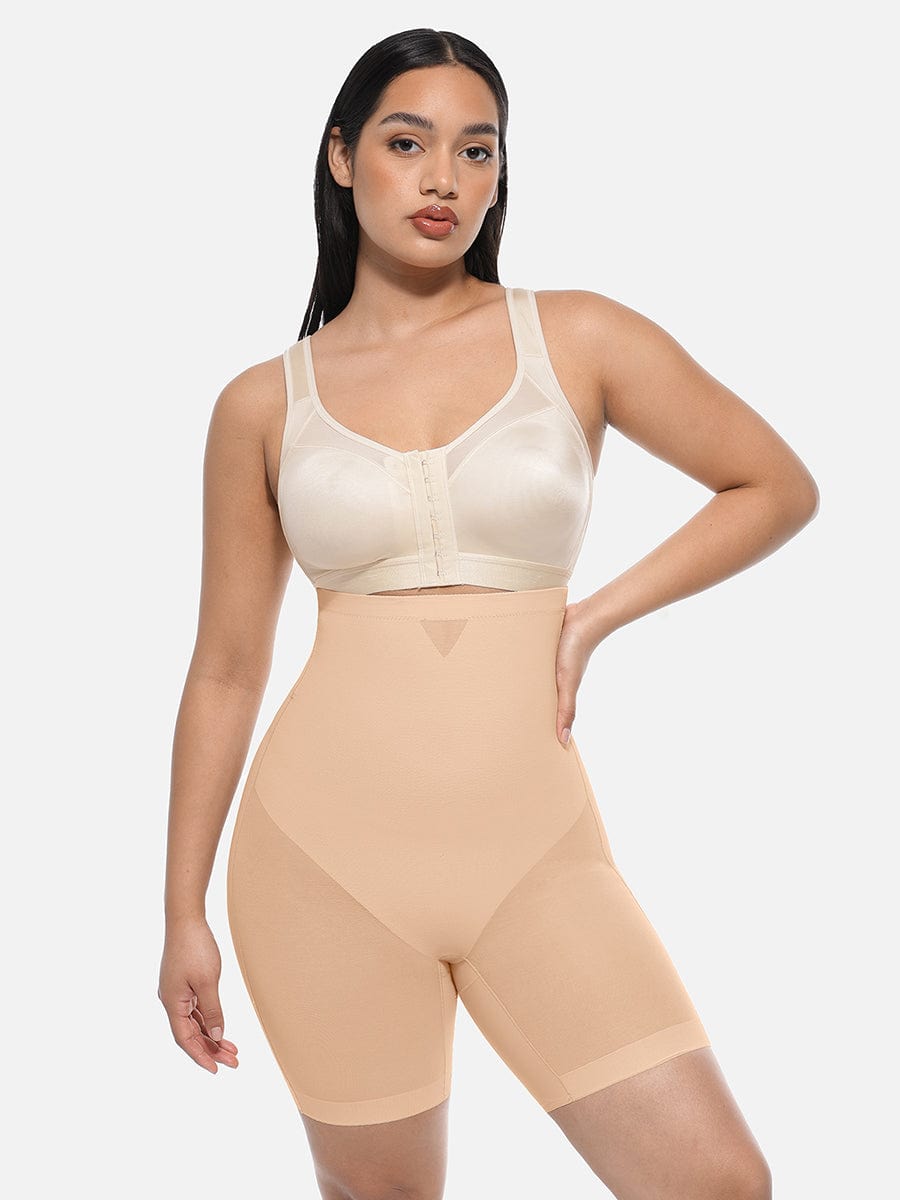 High-Waisted Butt Lift & Slimming Mid-Thigh Shaper Shorts