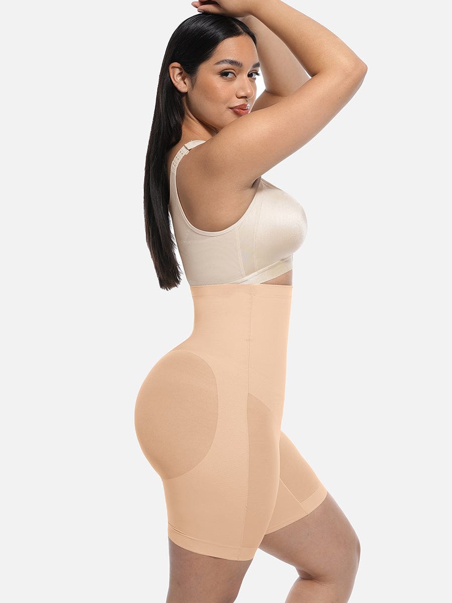 High-Waisted Butt Lift & Slimming Mid-Thigh Shaper Shorts