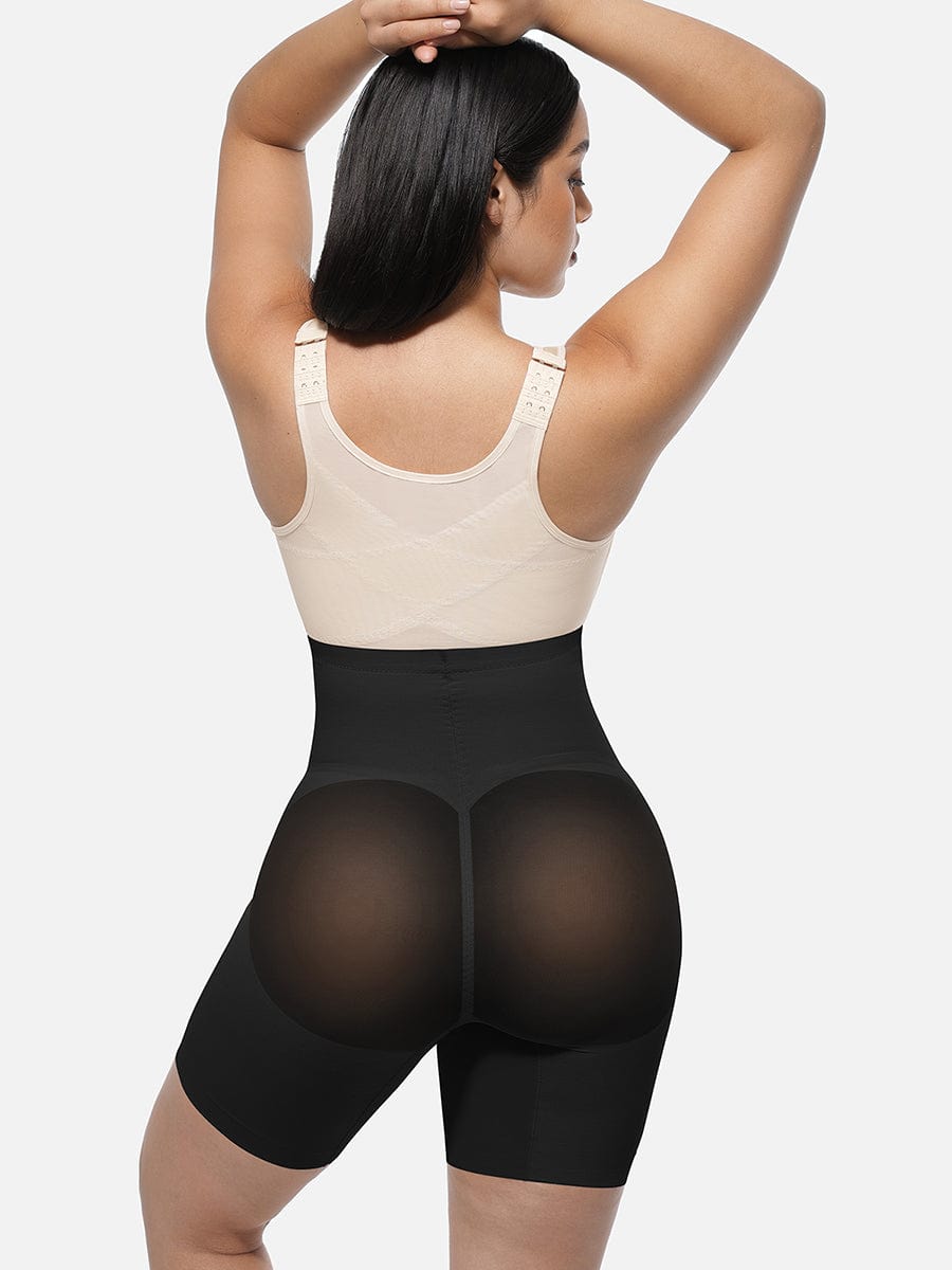 High-Waisted Butt Lift & Slimming Mid-Thigh Shaper Shorts