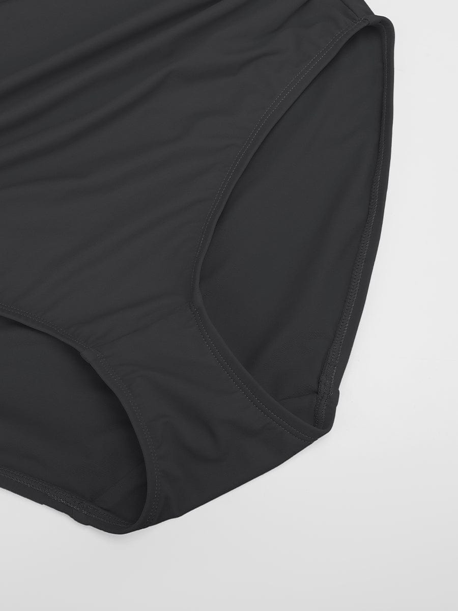 One Shoulder One Piece Ruched Support Chest Swimwear