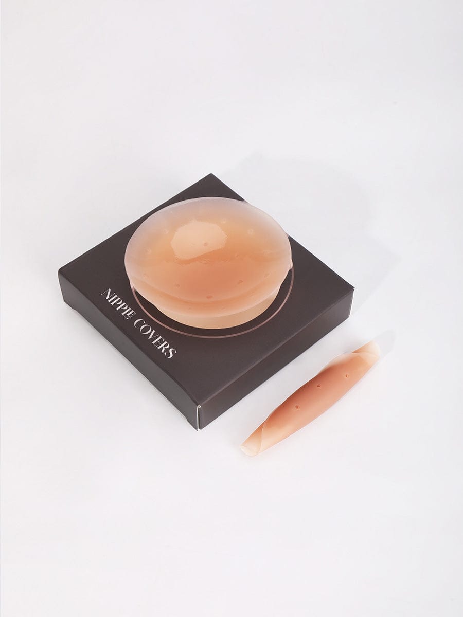 No-Show Adhesive Reusable Nipple Covers for Strapless Dress