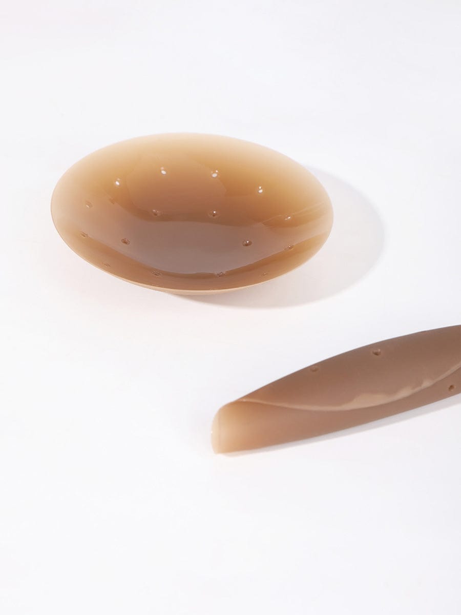 No-Show Adhesive Reusable Nipple Covers for Strapless Dress
