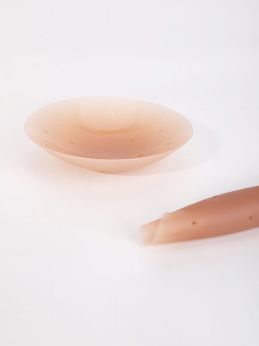 No-Show Adhesive Reusable Nipple Covers for Strapless Dress