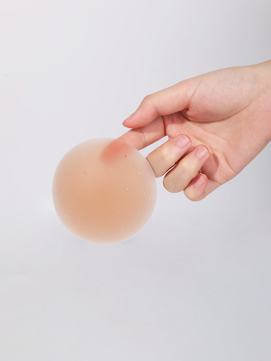 No-Show Adhesive Reusable Nipple Covers for Strapless Dress
