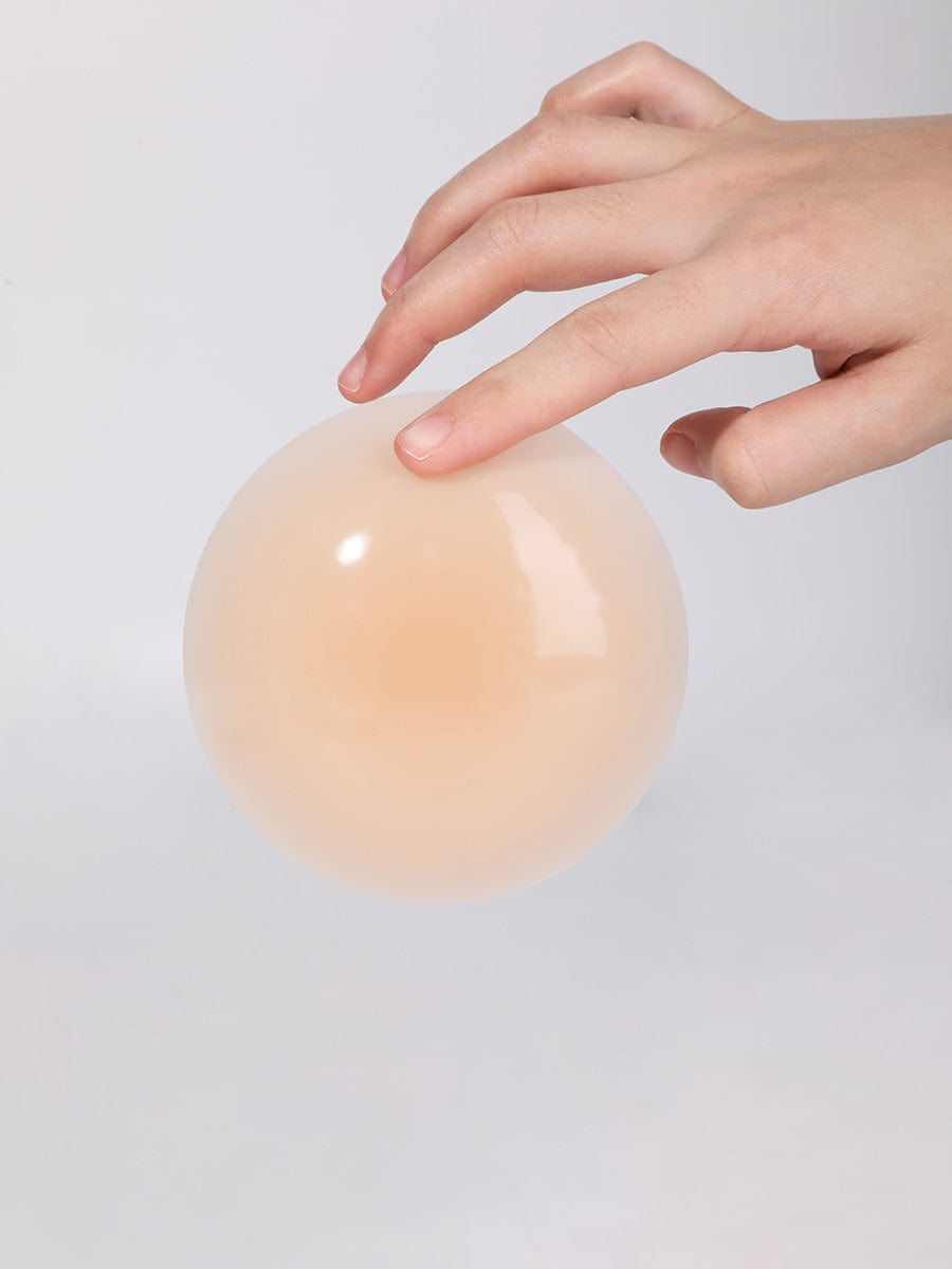 No-Show Adhesive Reusable Nipple Covers for Strapless Dress