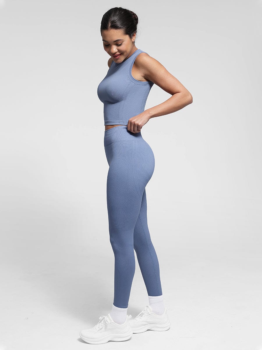 Seamless High-Waisted Peach Buttocks Shaping Yoga Shorts