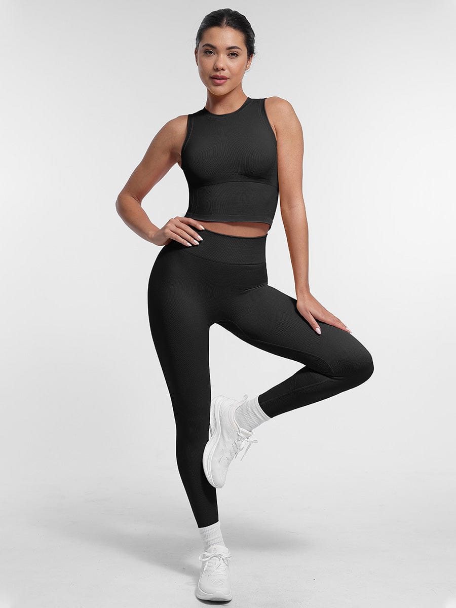 Seamless High-Waisted Peach Buttocks Shaping Yoga Shorts