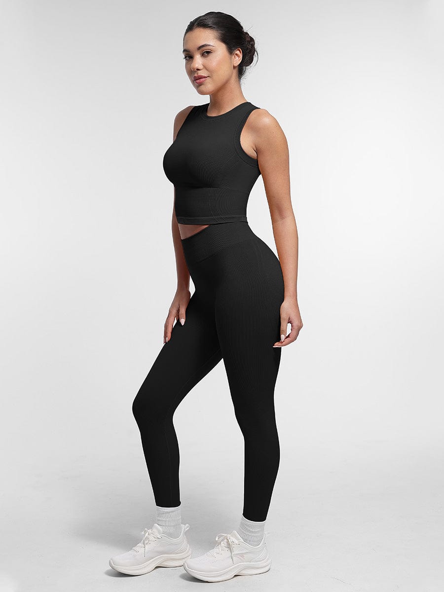 Seamless High-Waisted Peach Buttocks Shaping Yoga Shorts