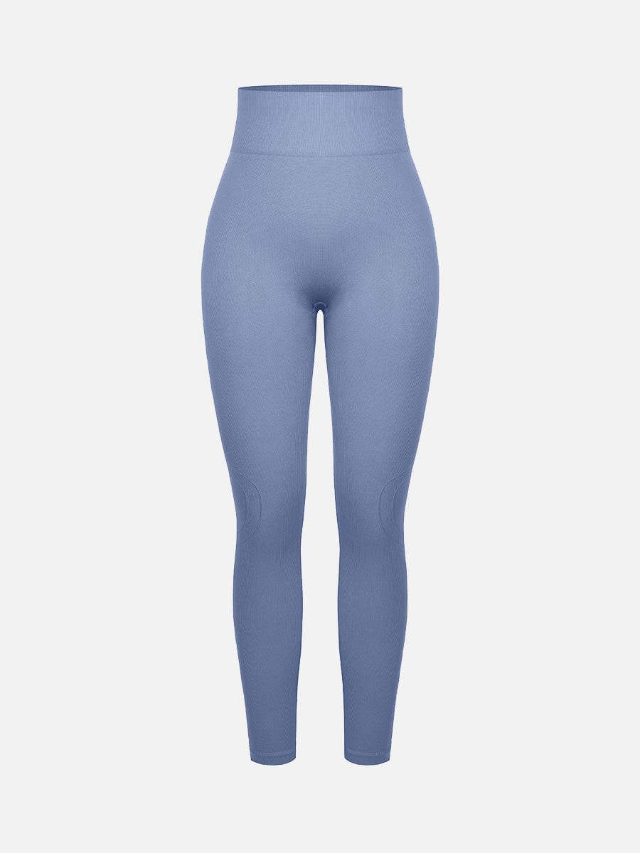 Seamless Double-Layer Waistband Peach Buttocks Shaping Yoga Leggings