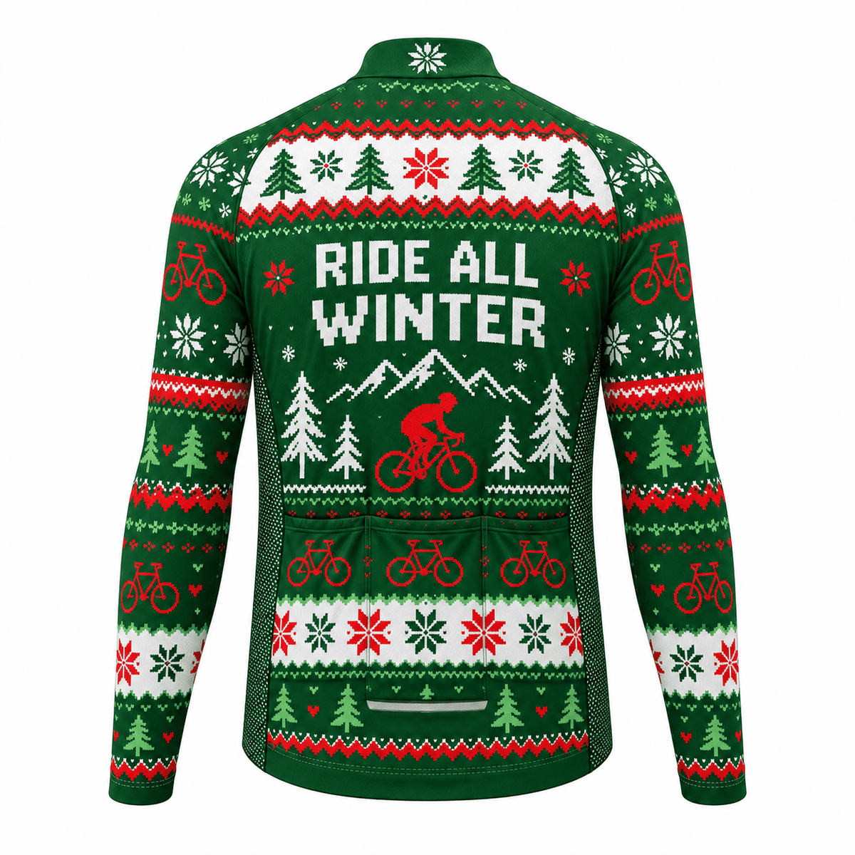 All I Want for Christmas Is Cycling Jersey & Kit Back Long Sleeve Jersey