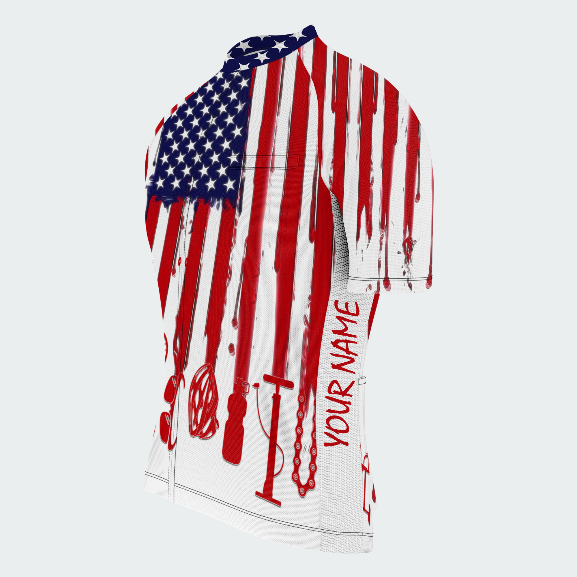 Men's American Pride Cycling American Flag Regular Fit Cycling Kit