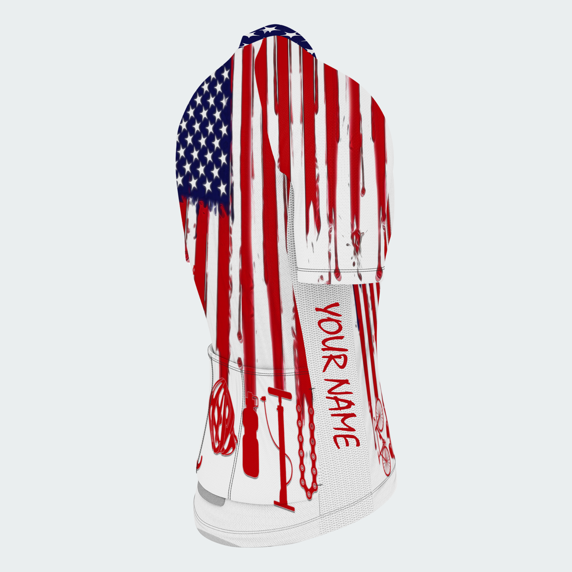 Men's American Pride Cycling American Flag Regular Fit Cycling Kit