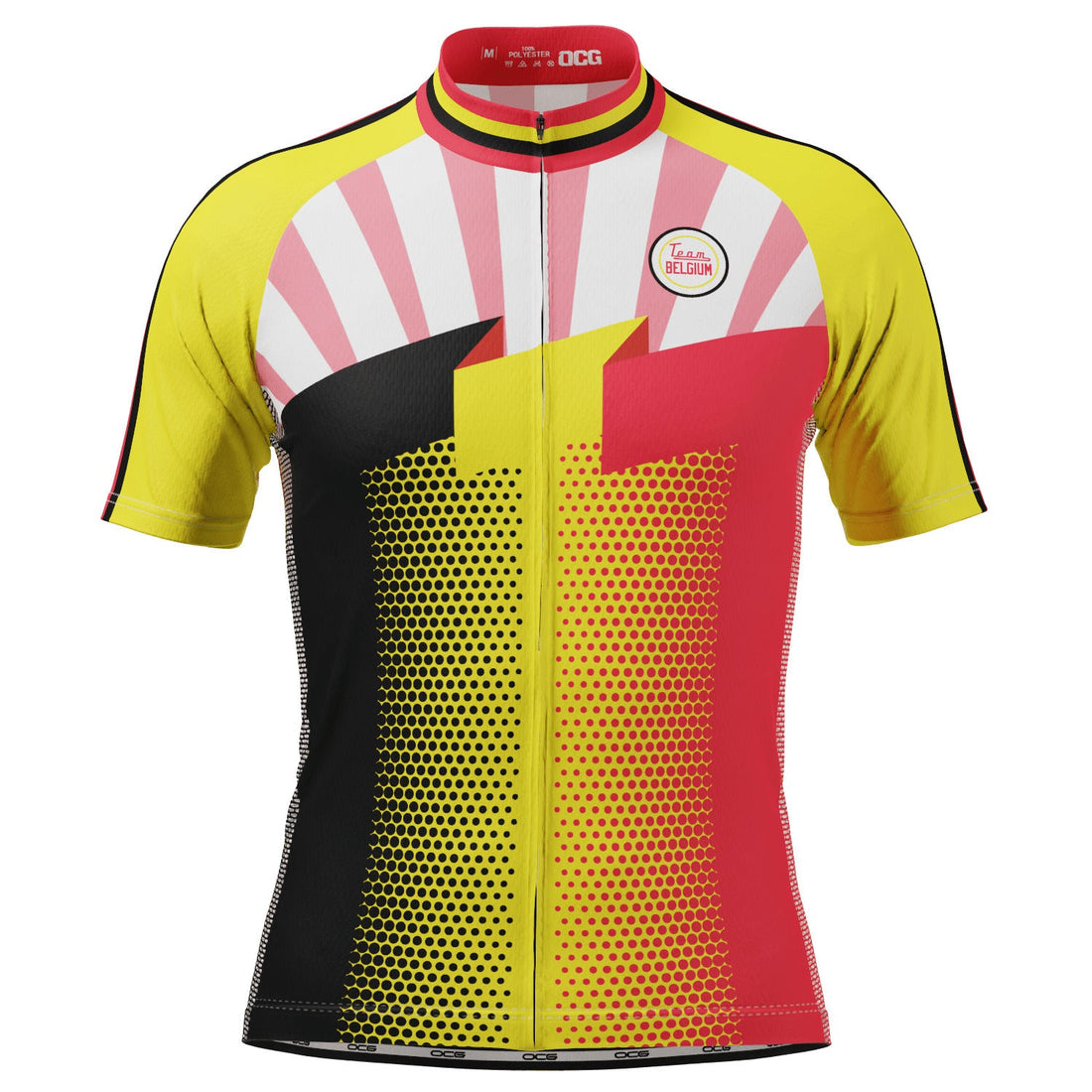 Men's World Countries Team Belgium Icon Short Sleeve Cycling Jersey