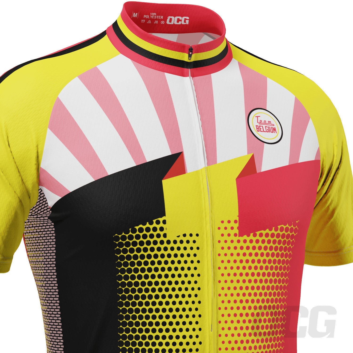 Men's World Countries Team Belgium Icon Short Sleeve Cycling Jersey