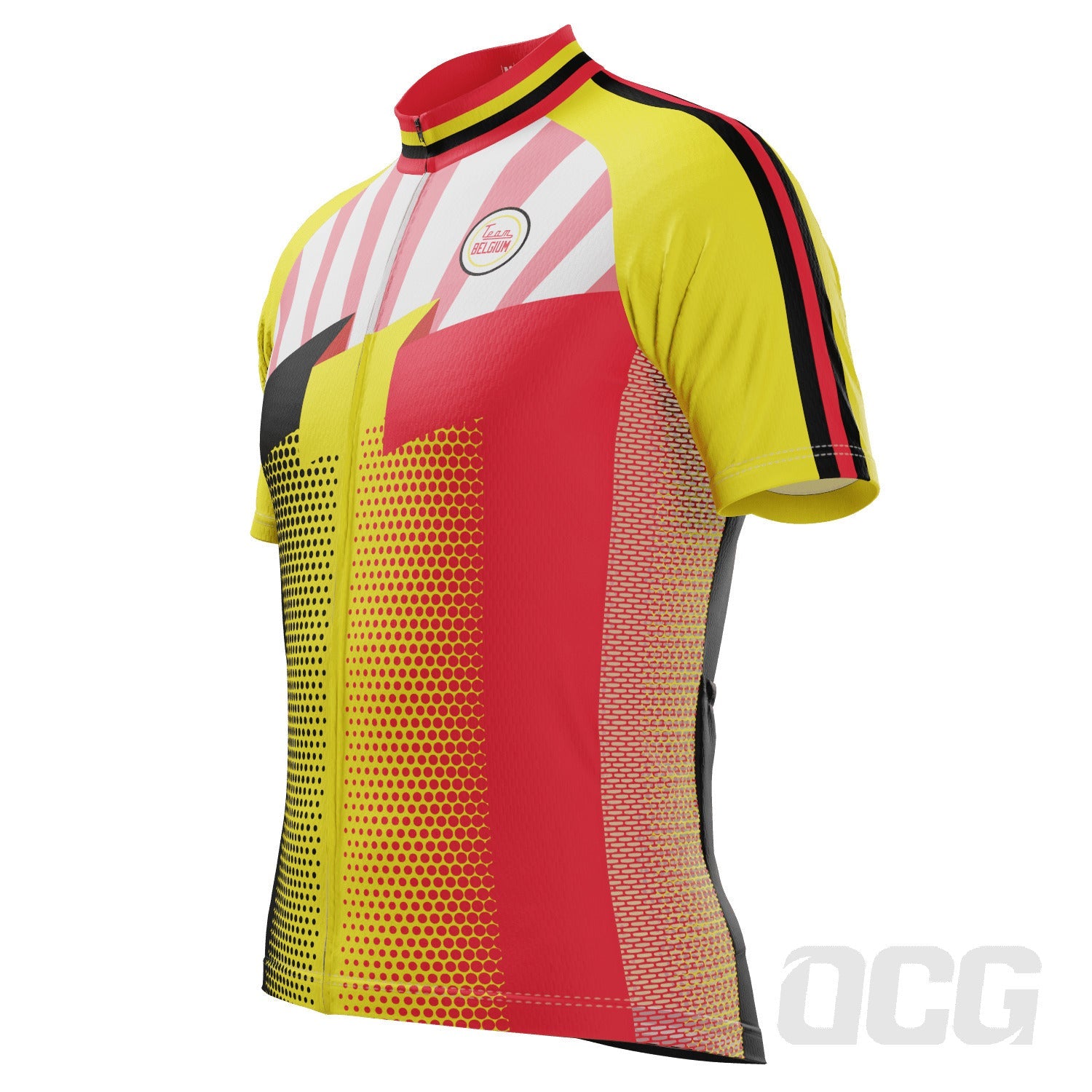 Men's World Countries Team Belgium Icon Short Sleeve Cycling Jersey